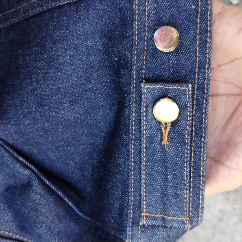 COOGI Cotton Down Under Blue Jean 6 Pocket Jacket Crispy - Picture 14 of 16